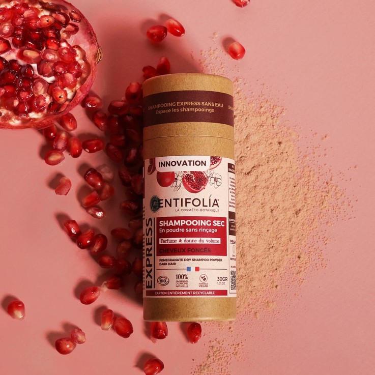 Shampoing sec sans rinçage grenade Bio