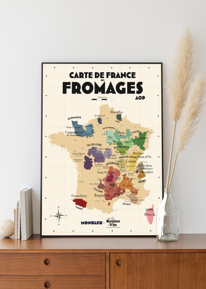 Carte des Fromages AOP