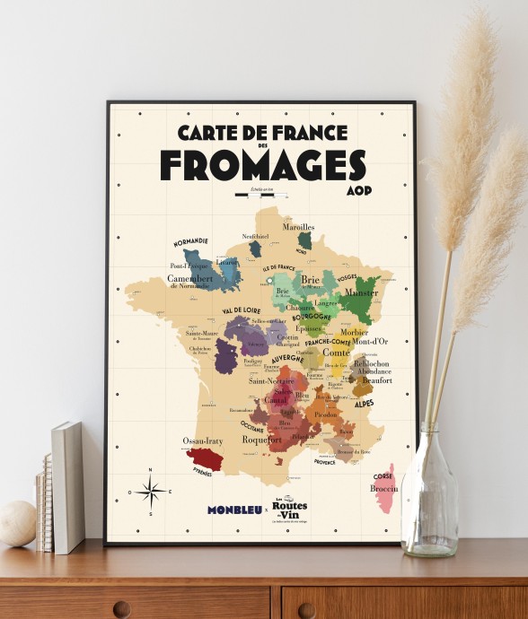 Carte des Fromages AOP