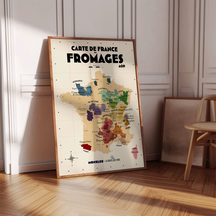 Carte des Fromages AOP
