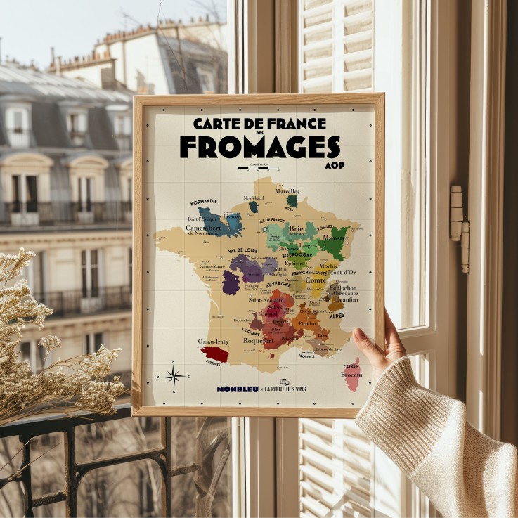 Carte des Fromages AOP