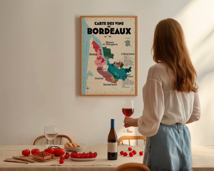 Carte des vins de Bordeaux