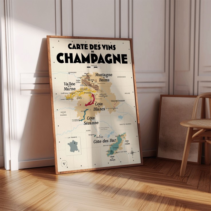Carte des vins de Champagne