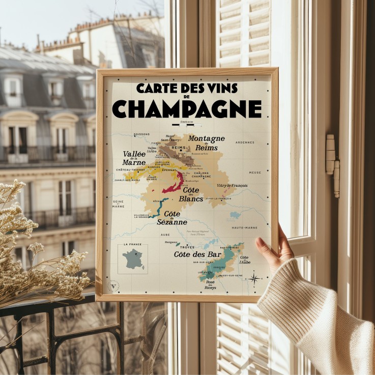 Carte des vins de Champagne