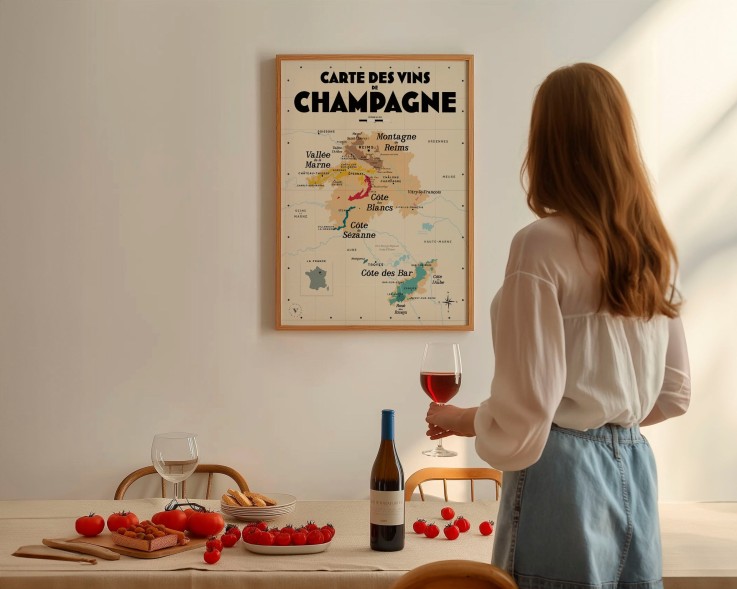 Carte des vins de Champagne