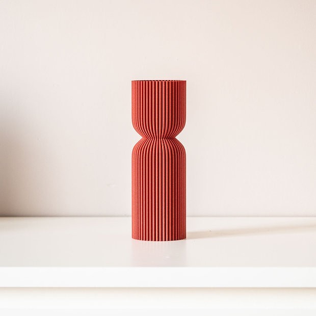 Vase pour fleurs séchées Diabolo Matière recyclée