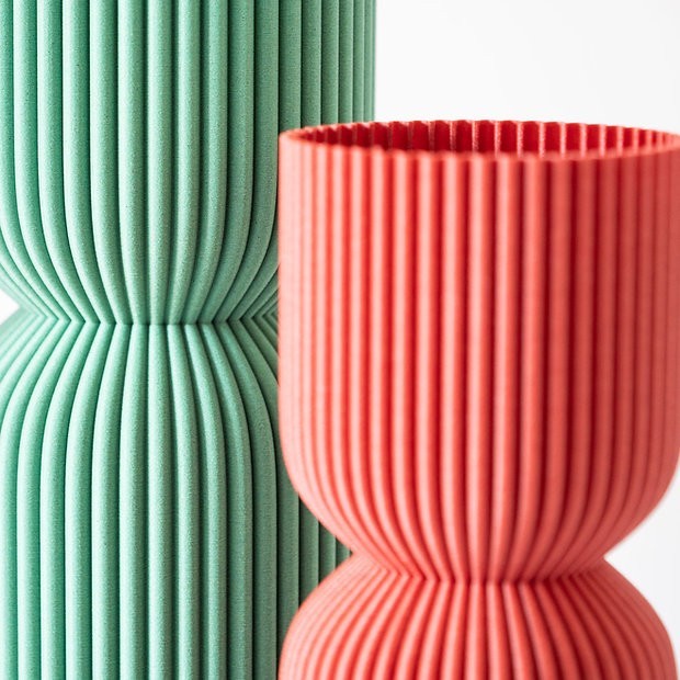 Vase pour fleurs séchées Diabolo Matière recyclée