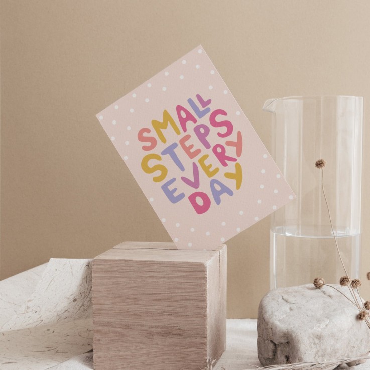 Carte Postale Small Steps