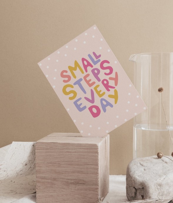 Carte Postale Small Steps