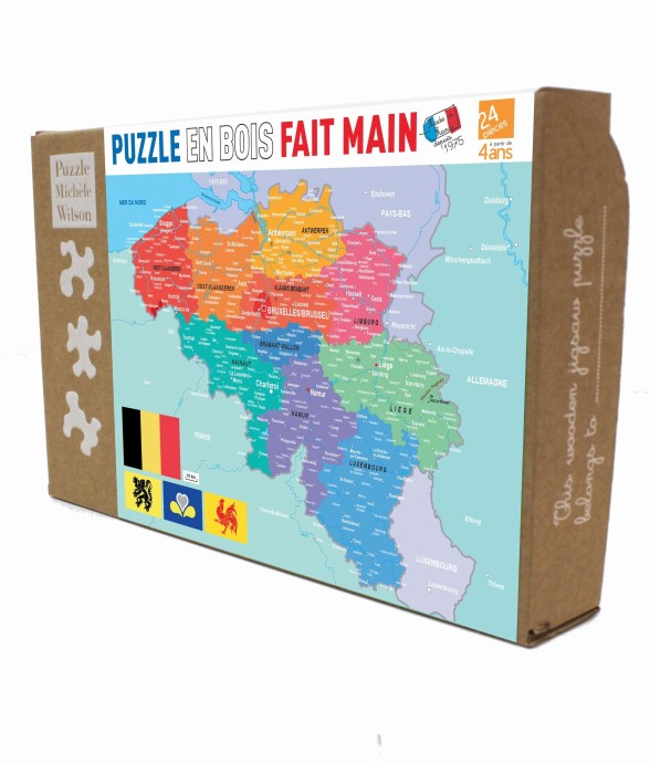 Puzzle en bois 24 pièces...