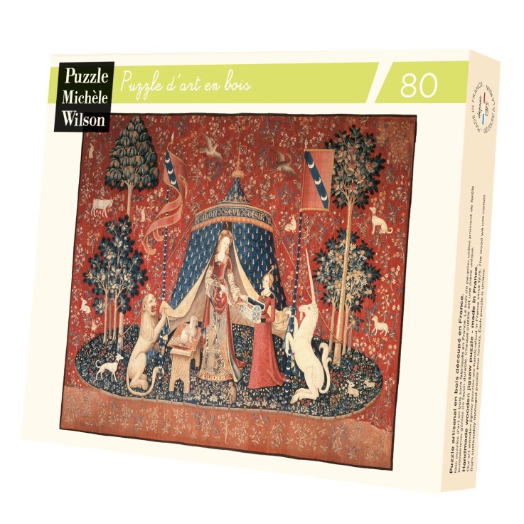 Puzzle en bois 80 pièces Dame à la licorne