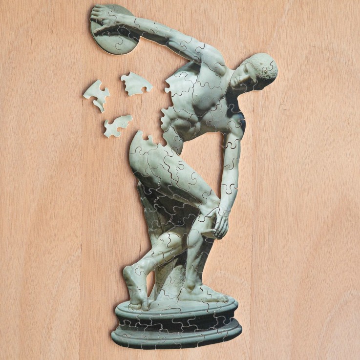 Puzzle en bois 80 pièces Discobole