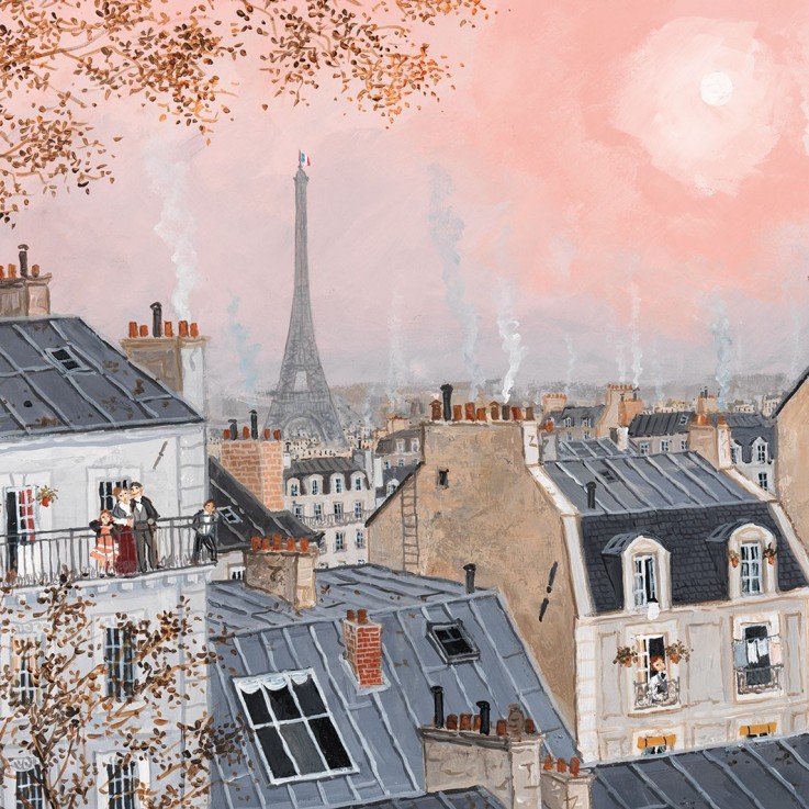 Cuzzle en bois 30 pièces Ciel rose