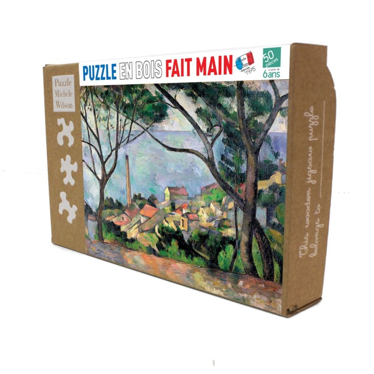 Puzzle en bois 50 pièces Vue sur l'Estaque
