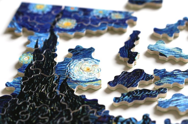 Puzzle en bois 80 pièces nuit étoilée