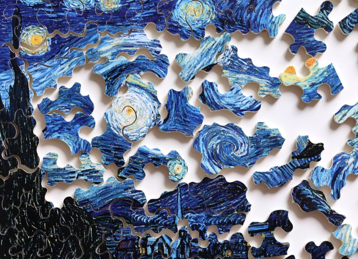 Puzzle en bois 80 pièces nuit étoilée