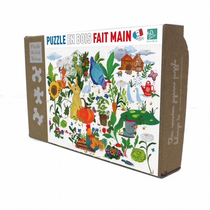 Puzzle en bois 50 pièces Le jardin Potager