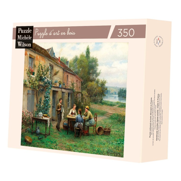 Puzzle en bois 350 pièces Café dans le jardin hc