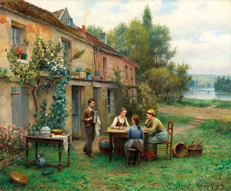 Puzzle en bois 350 pièces Café dans le jardin hc
