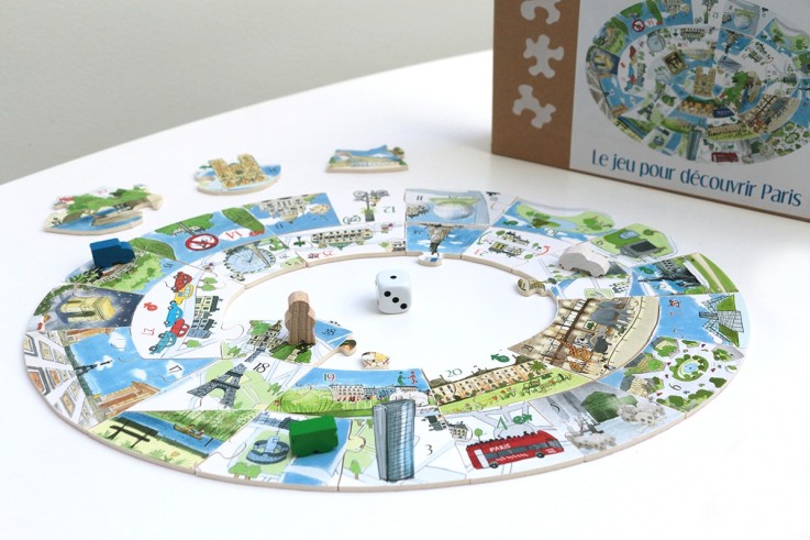 Puzzle en bois 34 pièces Paris Escapade
