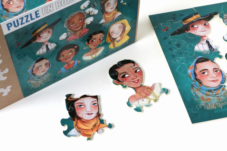 Puzzle en bois 100 pièces Pionnières