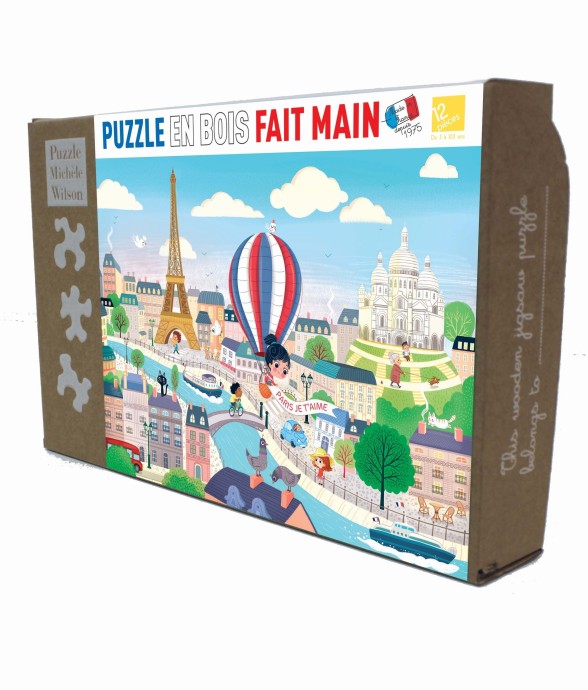Puzzle en bois 12 pièces...