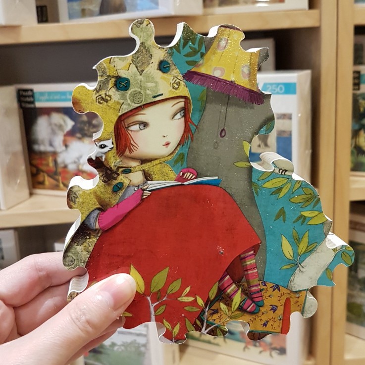 Puzzle en bois 50 pièces la lecture