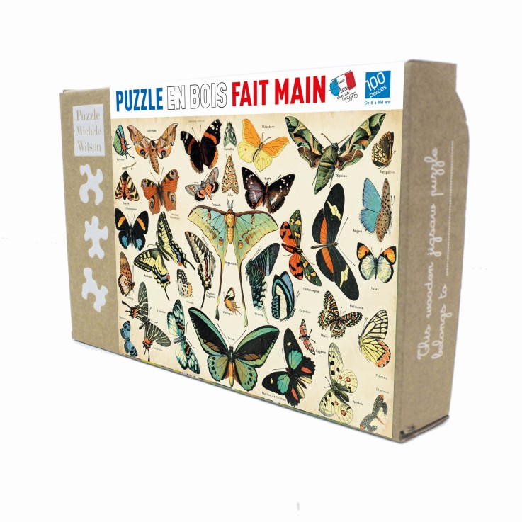 Puzzle en bois 100 pièces Papillons