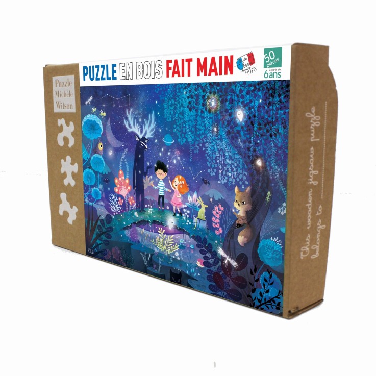 Puzzle en bois 50 pièces Escapade nocturne