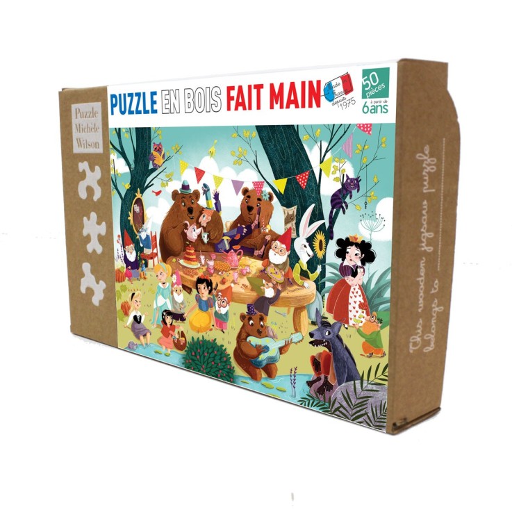 Puzzle en bois 50 pièces Il tait une fois