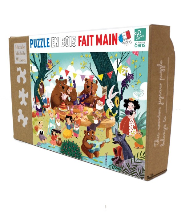 Puzzle en bois 50 pièces Il...