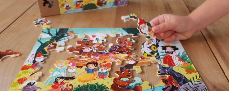 Puzzle en bois 50 pièces Il tait une fois