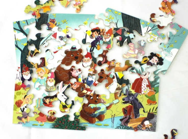 Puzzle en bois 50 pièces Il tait une fois