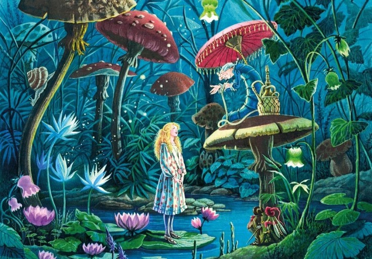 Puzzle en bois 100 pièces Alice au pys des Merveilles