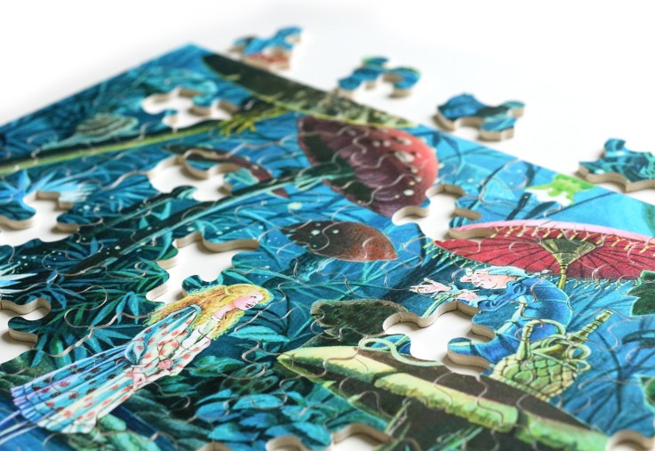 Puzzle en bois 100 pièces Alice au pys des Merveilles