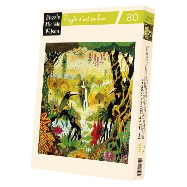 Puzzle en bois 80 Toucans à la cascade