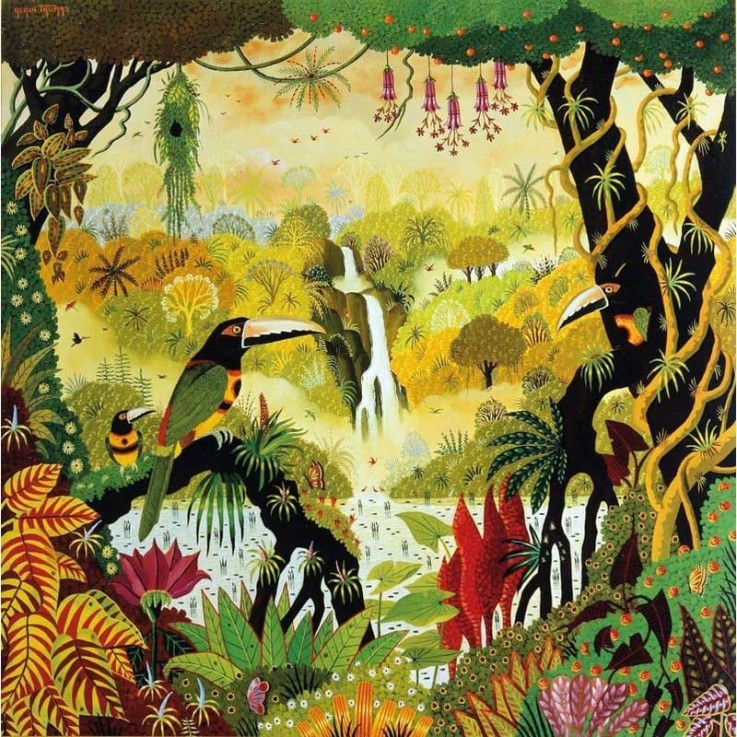 Puzzle en bois 80 Toucans à la cascade