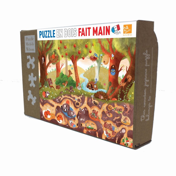 Puzzle en bois 24 pièces Terriers
