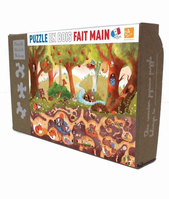 Puzzle en bois 24 pièces...