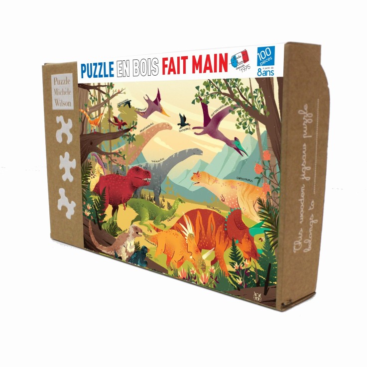 Puzzle en bois 100 pièces Jurassique
