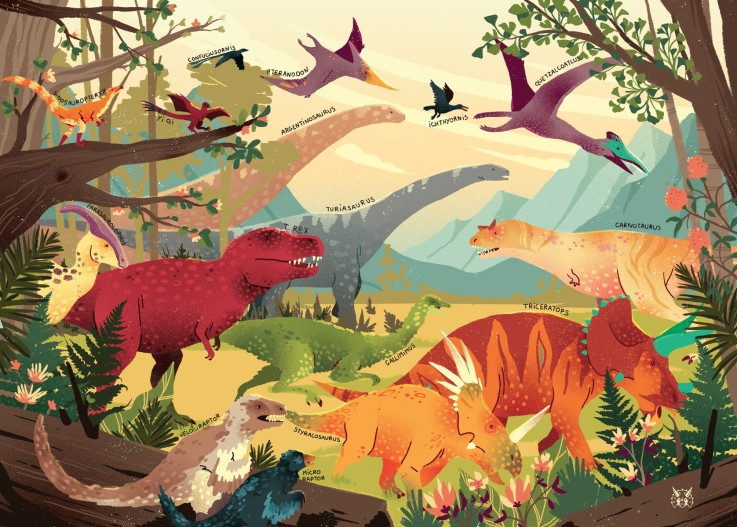 Puzzle en bois 100 pièces Jurassique