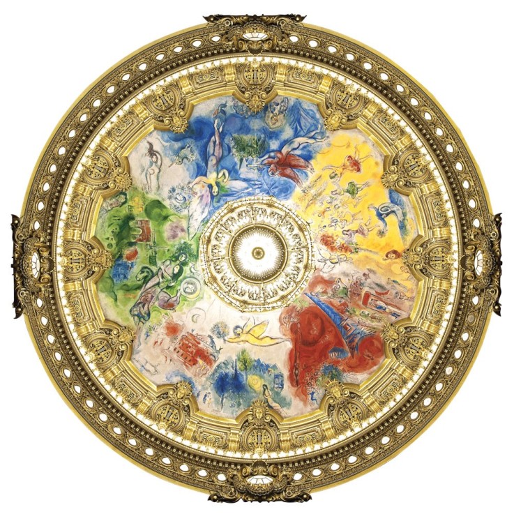 Puzzle en bois 80 pièces Plafond de l'opéra de Paris