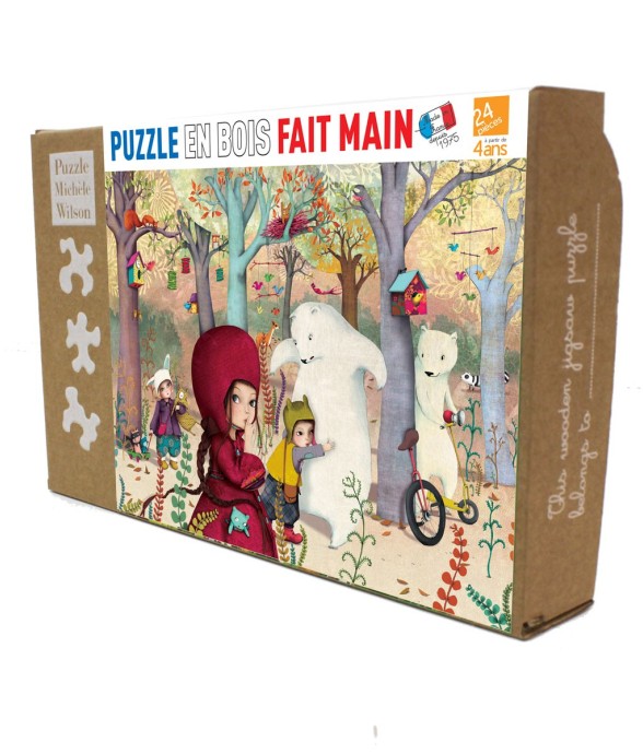 Puzzle en bois 24 pièces...
