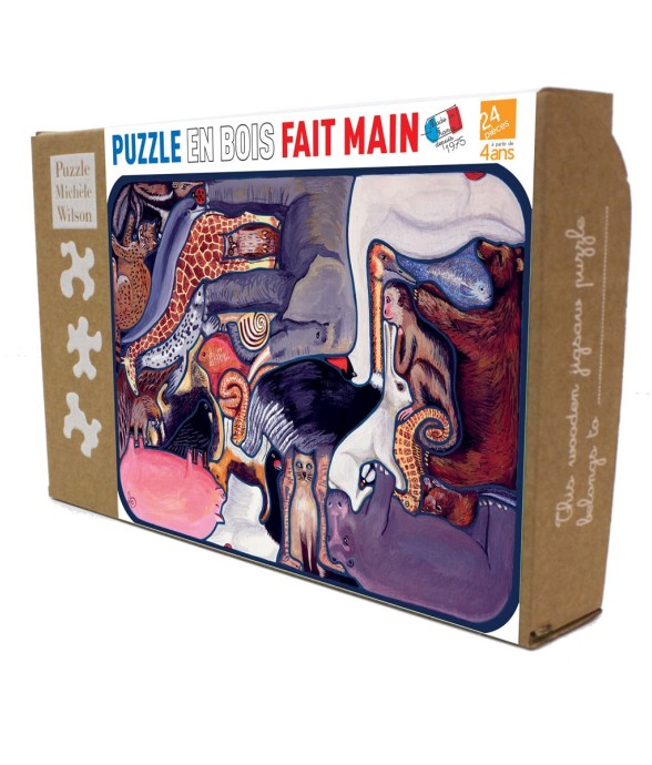 Puzzle en bois 24 pièces...