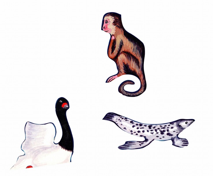Puzzle en bois 24 pièces Animaux en folie