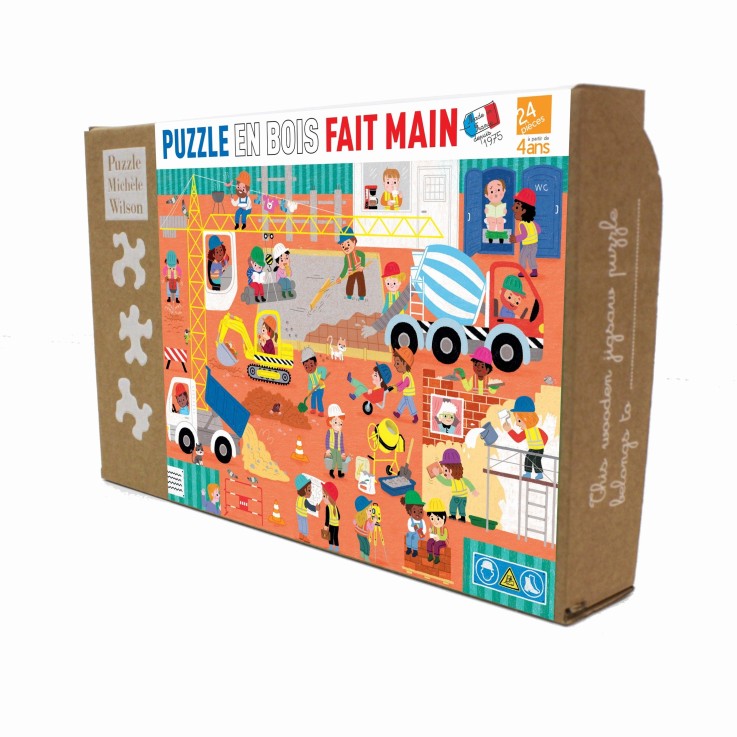 Puzzle en bois 24 pièces le chantier