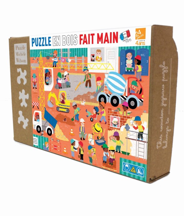 Puzzle en bois 24 pièces le...