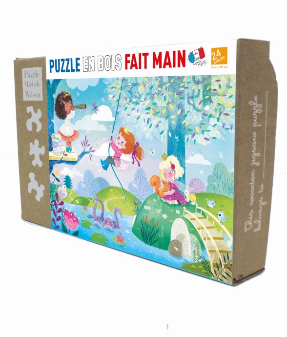 Puzzle en bois 24 pièces...