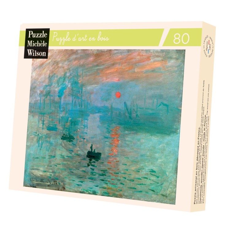 Puzzle en bois 80 pièces Impression soleil levant