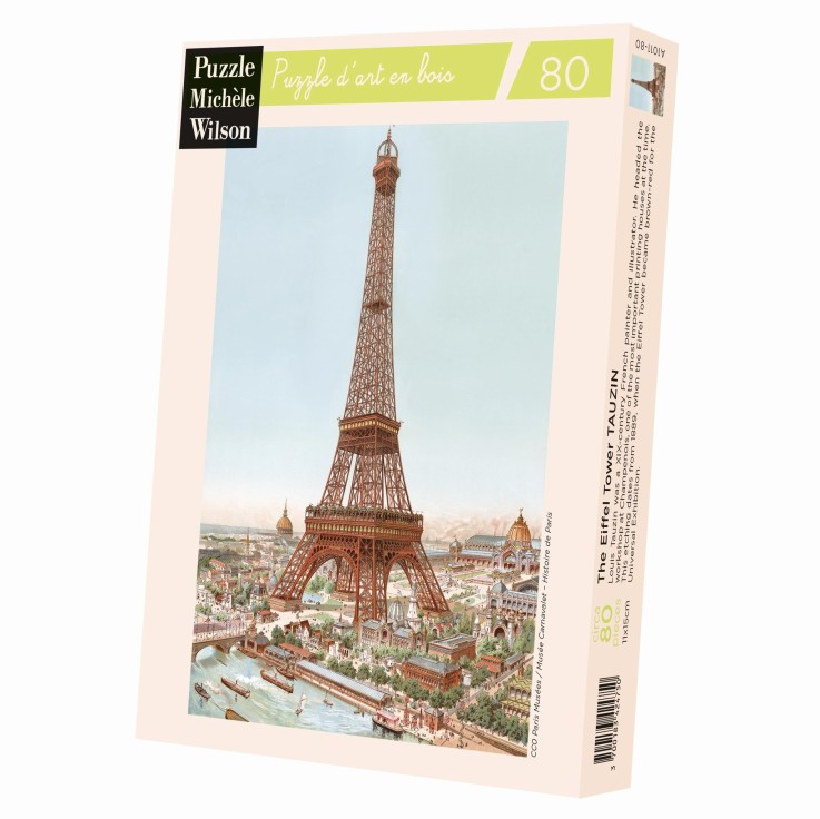 Puzze en bois 80 pièces La Tour Eiffel